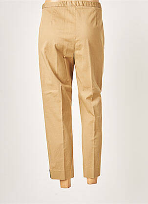 Pantalon 7/8 tissage popeline taille normale marron FABIANA FILIPPI femme