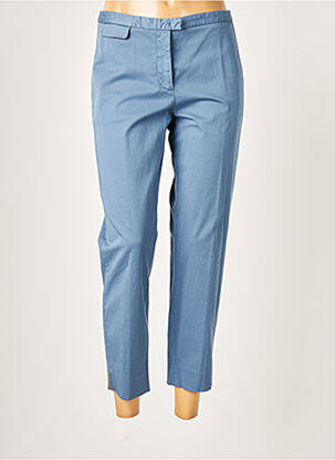 Pantalon 7/8 tissage popeline taille normale bleu FABIANA FILIPPI femme
