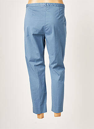 Pantalon 7/8 tissage popeline taille normale bleu FABIANA FILIPPI femme