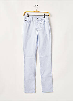 Pantalon slim tissage popeline taille normale bleu EMPORIO ARMANI femme