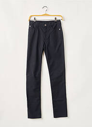 Pantalon slim tissage popeline taille haute bleu EMPORIO ARMANI femme