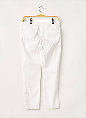 Pantalon 7/8 tissage popeline taille basse blanc ARMANI femme