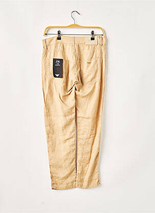 Pantalon 7/8 fermeture zippée sous rabat boutonné taille basse beige EMPORIO ARMANI femme