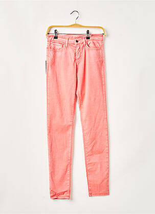 Pantalon slim tissage popeline taille normale rouge EMPORIO ARMANI femme