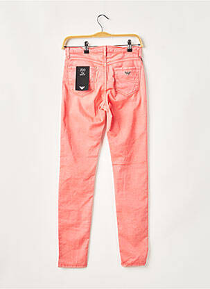 Pantalon slim tissage popeline taille normale rouge EMPORIO ARMANI femme