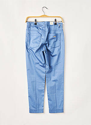 Pantalon 7/8 fermeture zippée sous rabat boutonné taille normale bleu CERRUTI 1881 femme