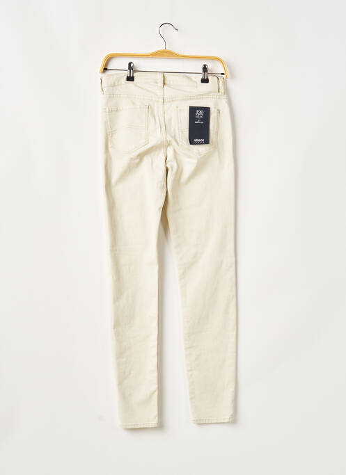 Jeans coupe slim beige ARMANI pour femme
