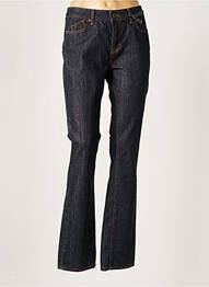 Jeans coupe droite broderie rivets taille normale bleu CORLEONE femme