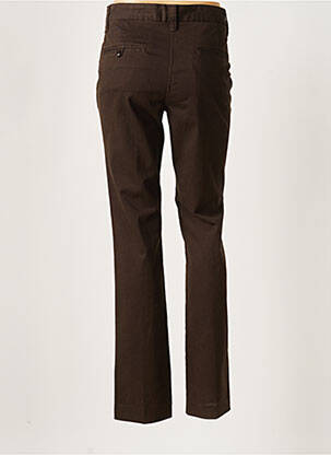 Pantalon chino fermeture zippée sous rabat boutonné taille normale marron CLOSED femme