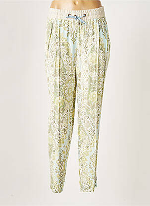 Pantalon droit taille élastique taille normale vert SCHNEIDERS femme
