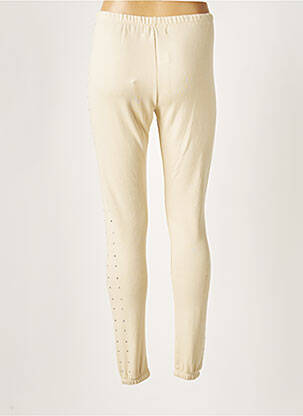 Pantalon slim taille élastique taille normale beige WILDFOX femme