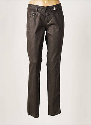 Pantalon slim tissage enduit taille normale marron CLOSED femme
