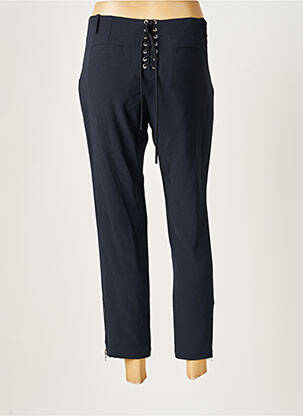 Pantalon 7/8 fermeture zippée sous rabat avec crochet taille normale bleu VANESSA BRUNO femme