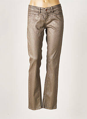 Pantalon droit stretch taille basse gris CLOSED femme