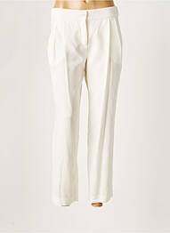Pantalon chino fermeture zippée sous rabat boutonné taille normale beige PATRIZIA PEPE femme