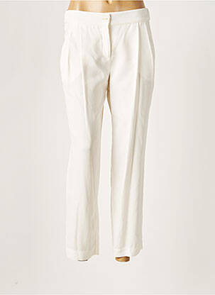 Pantalon chino fermeture zippée sous rabat boutonné taille normale beige PATRIZIA PEPE femme