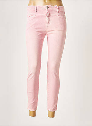 Jeans coupe slim slim taille haute rose CLOSED femme