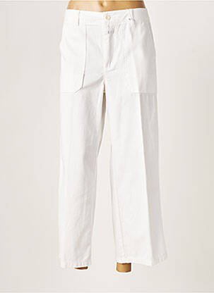 Pantalon droit taille haute taille haute blanc CLOSED femme