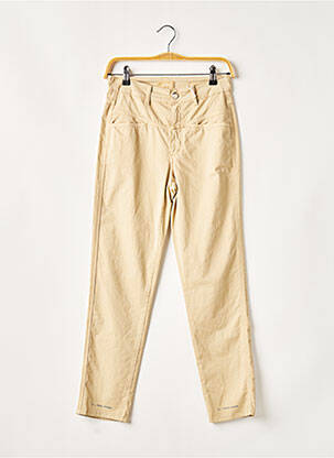 Pantalon droit taille haute taille haute beige CLOSED femme