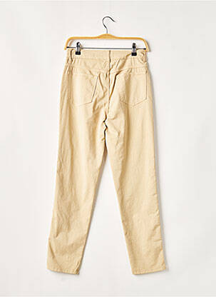 Pantalon droit taille haute taille haute beige CLOSED femme