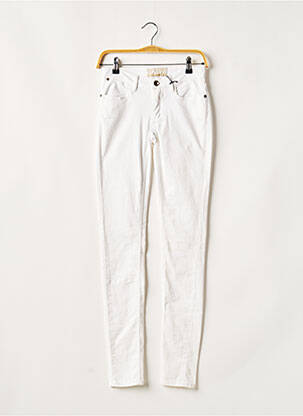 Jeans coupe slim broderie rivets taille normale blanc CLOSED femme