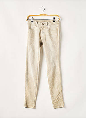 Jeans coupe slim slim taille normale beige CLOSED femme