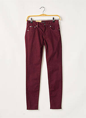 Pantalon slim stretch taille normale rouge RALPH LAUREN femme
