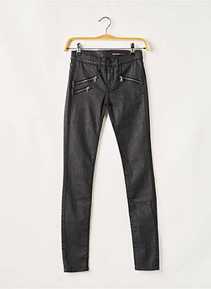 Pantalon slim tissage enduit taille normale noir BLACK ORCHID femme
