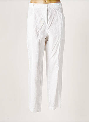 Pantalon droit blanc ZYGA pour femme