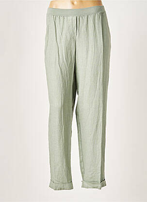 Pantalon droit vert ROSSO 35 pour femme