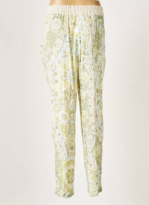 Pantalon droit tissage crêpe taille normale vert SCHNEIDERS femme