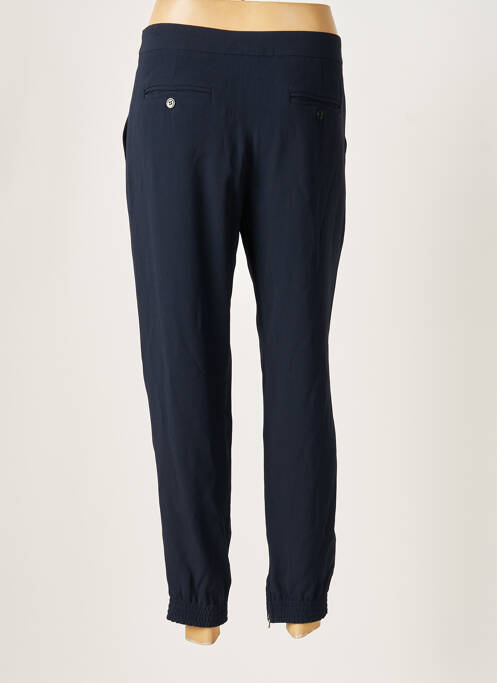 Pantalon 7/8 fermeture zippée sous rabat avec crochet taille normale bleu VANESSA BRUNO femme