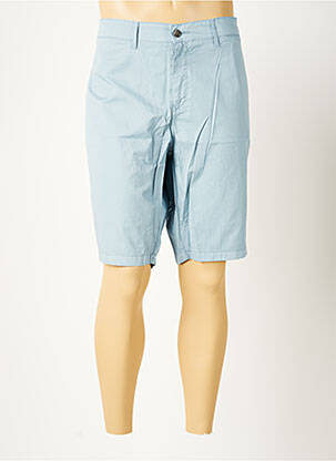 Bermuda coupe droite taille normale bleu SERGE BLANCO homme