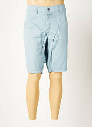 Bermuda coupe droite taille normale bleu SERGE BLANCO homme