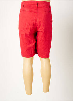 Bermuda coupe droite taille normale rouge SERGE BLANCO homme