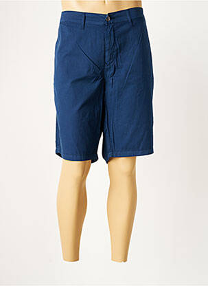 Bermuda coupe droite taille normale bleu SERGE BLANCO homme