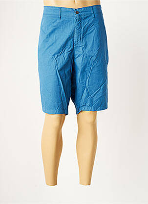 Bermuda coupe droite taille normale bleu SERGE BLANCO homme