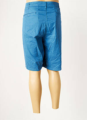 Bermuda coupe droite taille normale bleu SERGE BLANCO homme
