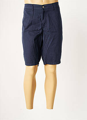 Bermuda coupe droite taille normale bleu SERGE BLANCO homme