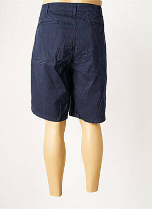 Bermuda coupe droite taille normale bleu SERGE BLANCO homme
