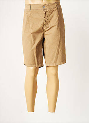 Bermuda coupe droite taille normale beige SERGE BLANCO homme