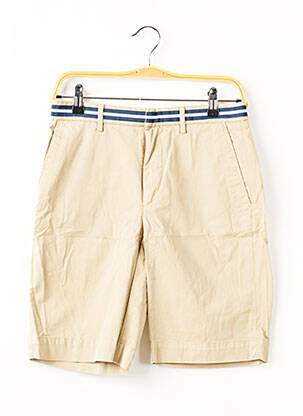 Bermuda coupe droite taille normale beige HACKETT homme