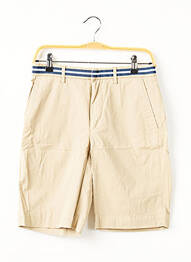 Bermuda coupe droite taille normale beige HACKETT homme
