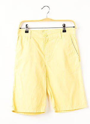 Bermuda coupe droite taille normale jaune BLUE LEMON homme