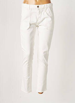 Pantalon 7/8 stretch taille normale beige ACQUAVERDE femme