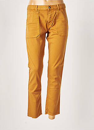Pantalon 7/8 stretch taille normale marron ACQUAVERDE femme
