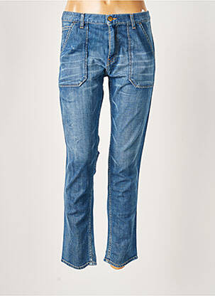 Pantalon 7/8 stretch taille normale bleu ACQUAVERDE femme