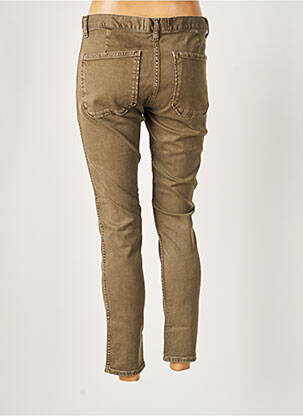 Pantalon 7/8 stretch taille normale vert ACQUAVERDE femme