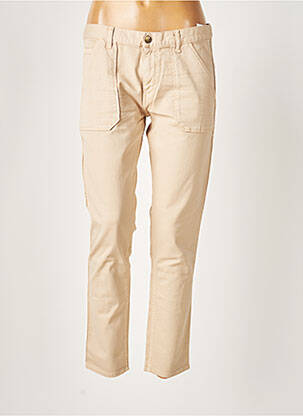 Pantalon 7/8 stretch taille normale beige ACQUAVERDE femme