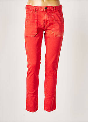 Pantalon 7/8 stretch taille normale rouge ACQUAVERDE femme